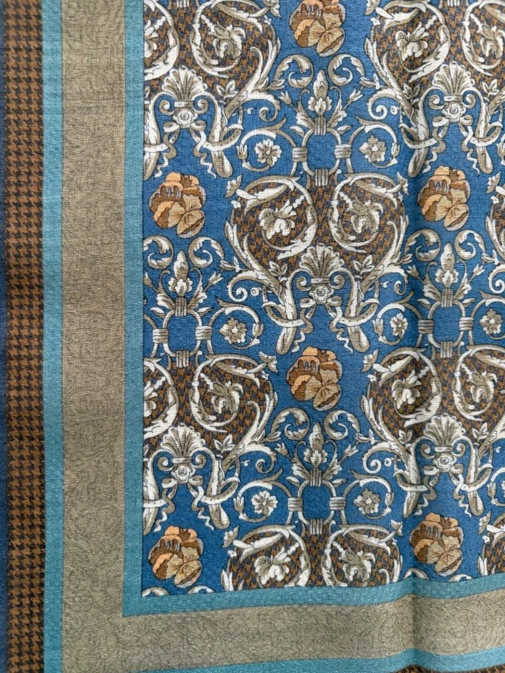 NWT Christian Dior Cotton Ornate Scarf